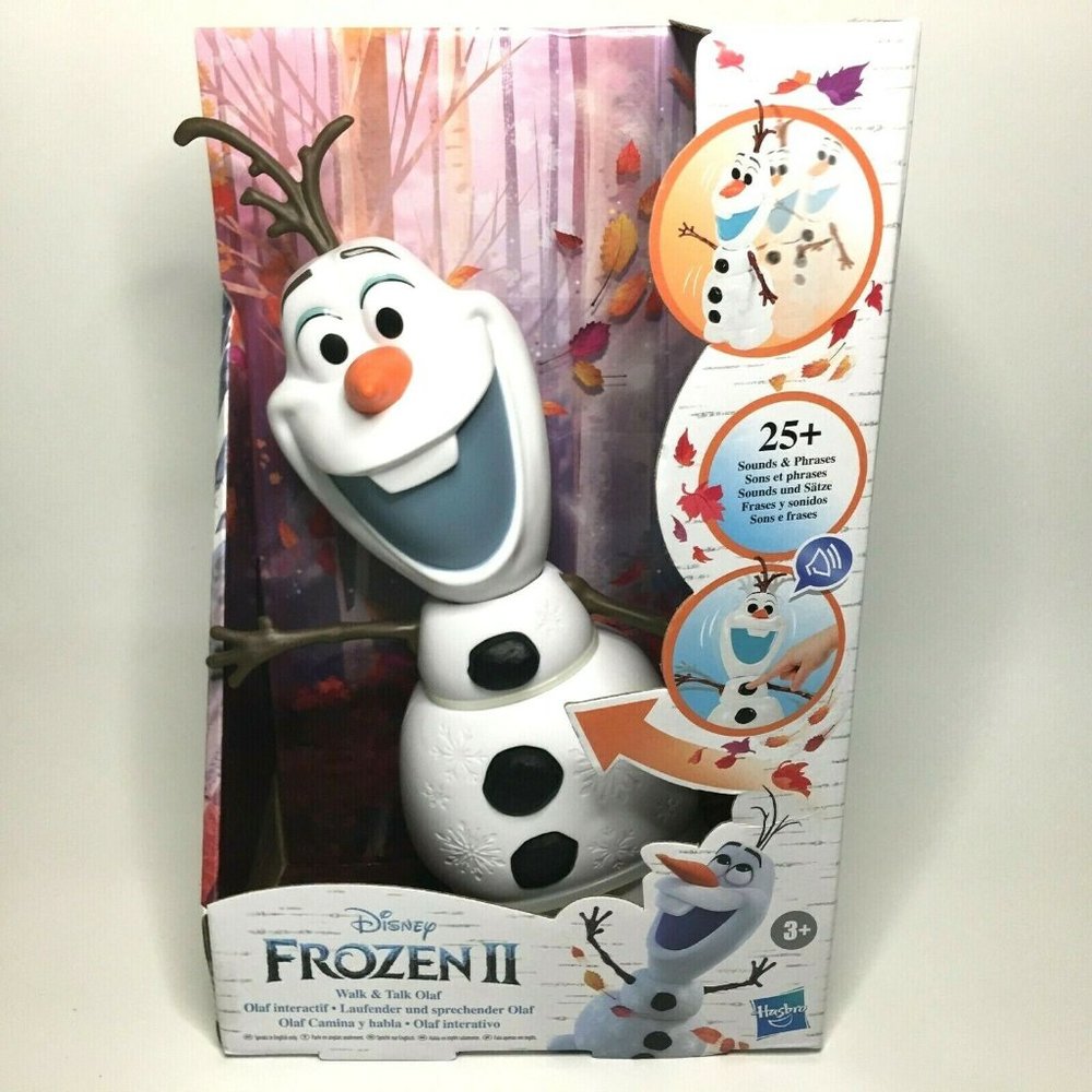 Disney Frozen II 2 WALK & TALK OLAF 25+ Sounds & Phrases 12” Toy Waddles & Waves